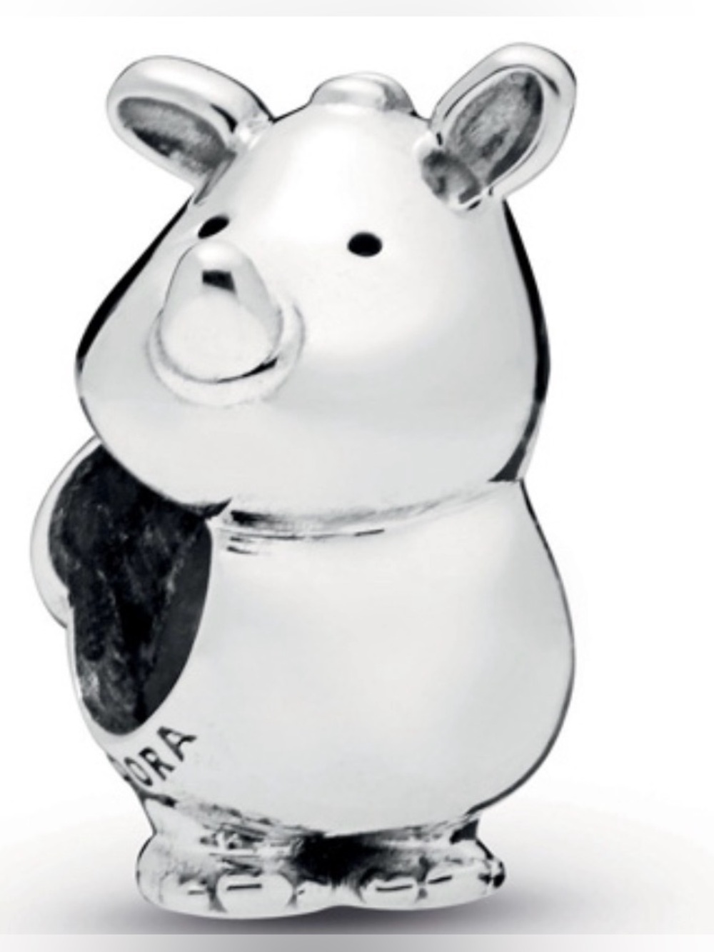 Pandora Silver rhino Charm